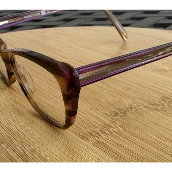 Project Nude A1004 Women's Eyeglasses 53-16-140 Rust Brown Marble FRAMES ONLY - Picture 5 of 10